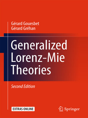 cover image of Generalized Lorenz-Mie Theories